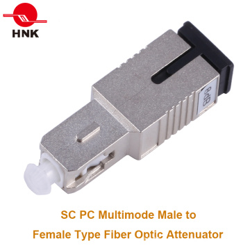 SC / PC Multimode Homme à femelle Type de fiche Atténuateur à fibre optique